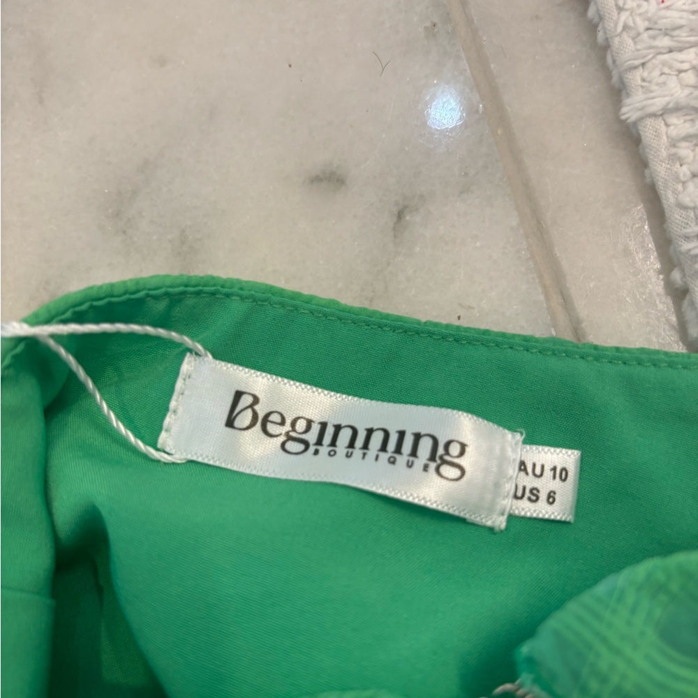 Beginning Boutique Green Mini Dress - Picture 2 of 3